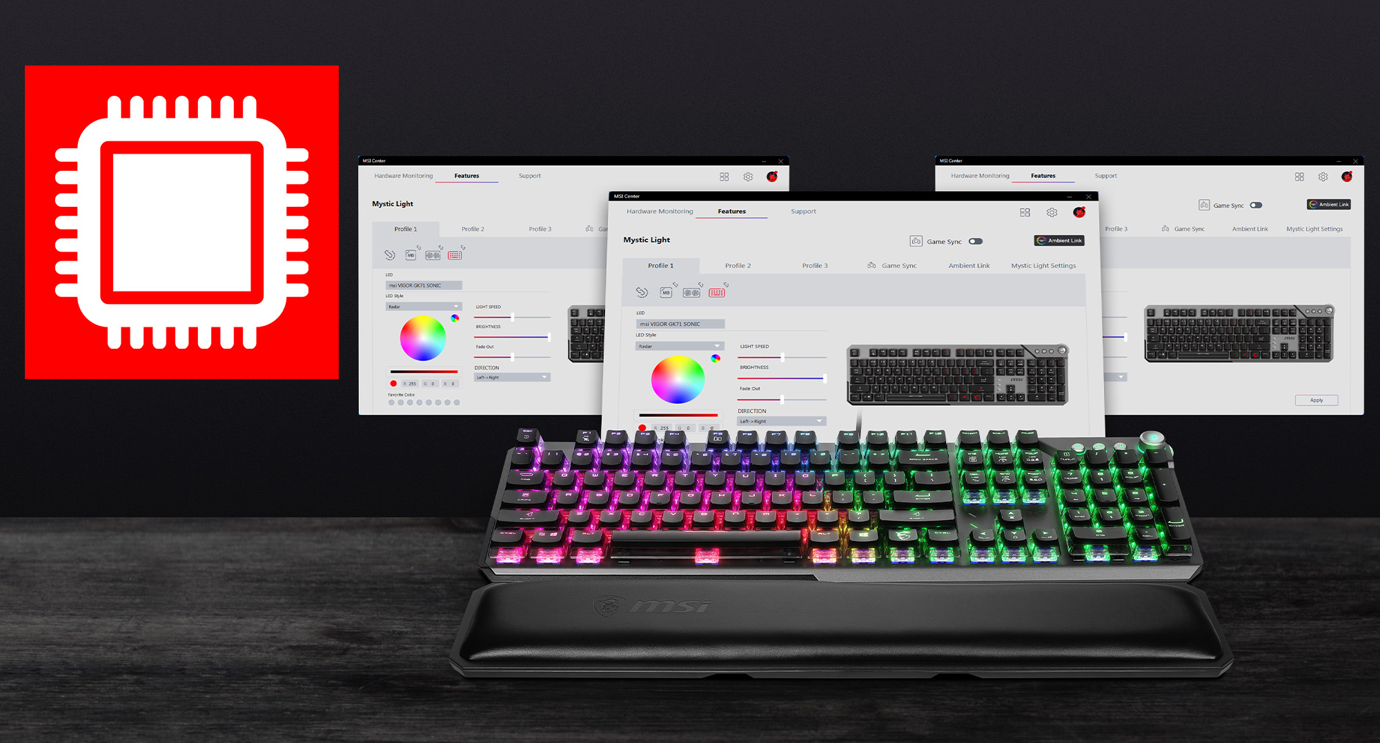 VIGOR GK71 SONIC - Blue Switches gaming keyboard